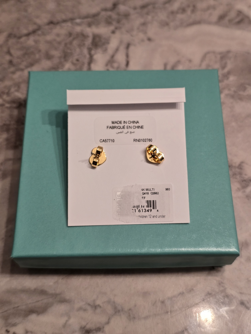 Kate Spade Hot Pink Flower Stud Earrings with Coral Center - Picture 3 of 3